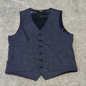 Murano Navy Blue Patterned Vest